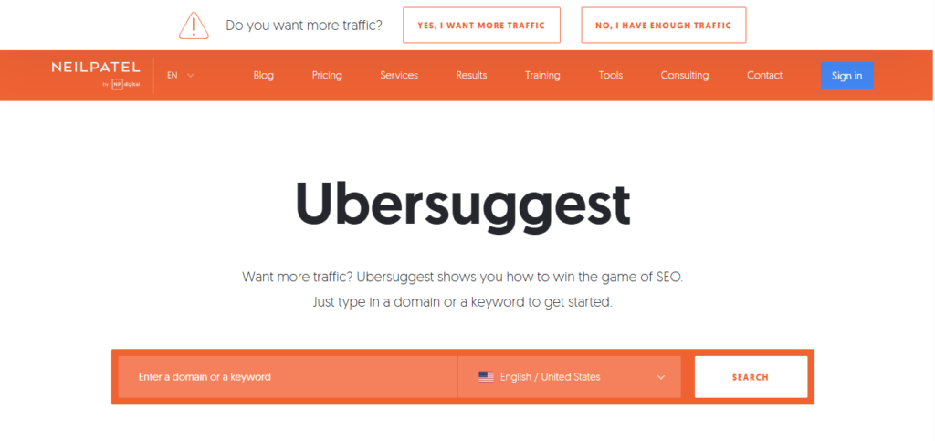 Ubersuggest