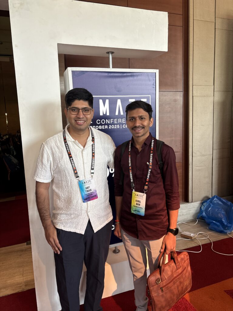 Kunal with Amit Tiwari